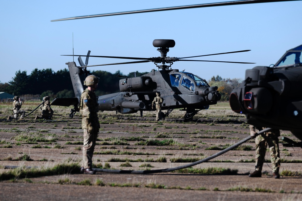 352 SOW &amp; 100th ARW FARP with British Army Apaches