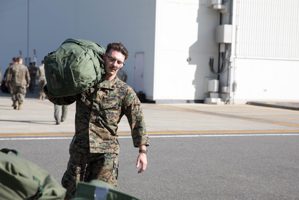 Iwakuni based-Marines take off for Exercise Freedom Flag