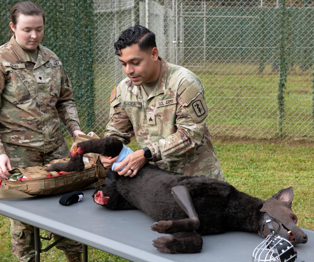 100th Military Police Detachment's Military Working Dogs Field Training Exercise (FTX)