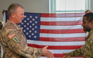 Sgt. 1st Class Felton Mack reenlists