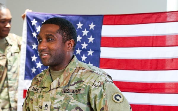 SFC Felton Mack Jr. reenlists
