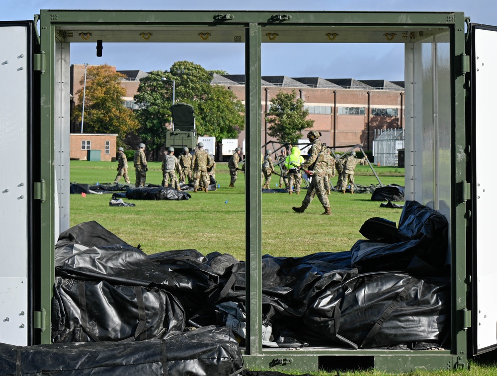 RAF Lakenheath exercises contingency training at Exercise Teal Thunder