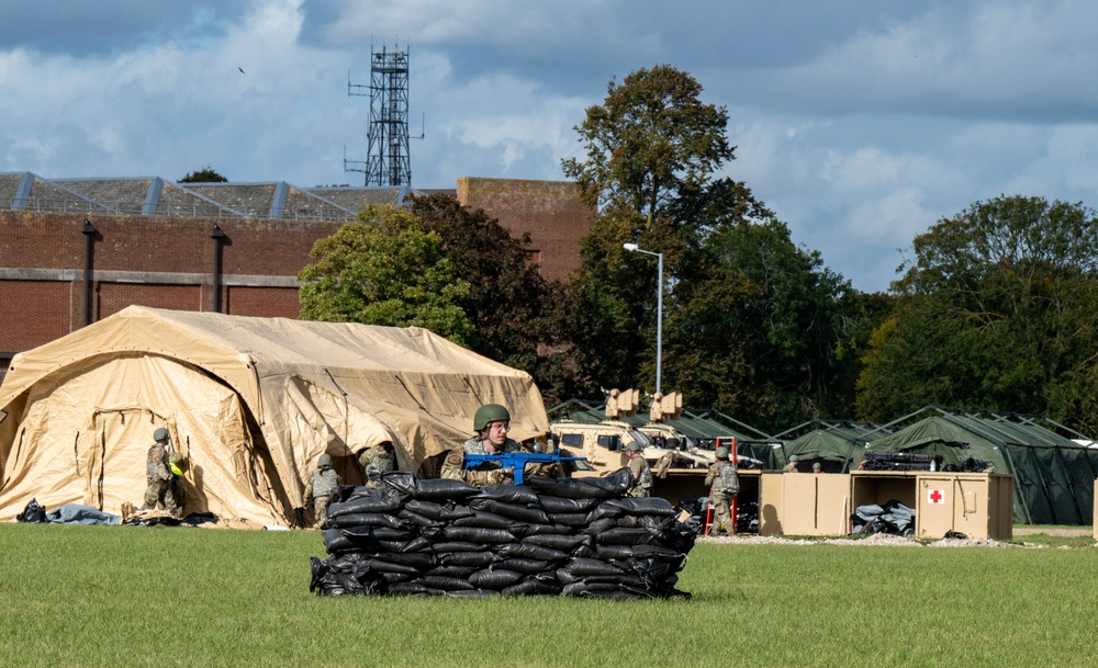 RAF Lakenheath exercises contingency training at Exercise Teal Thunder