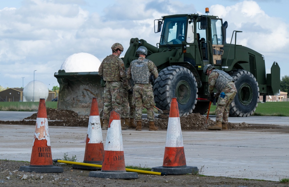 RAF Lakenheath exercises contingency training at Exercise Teal Thunder