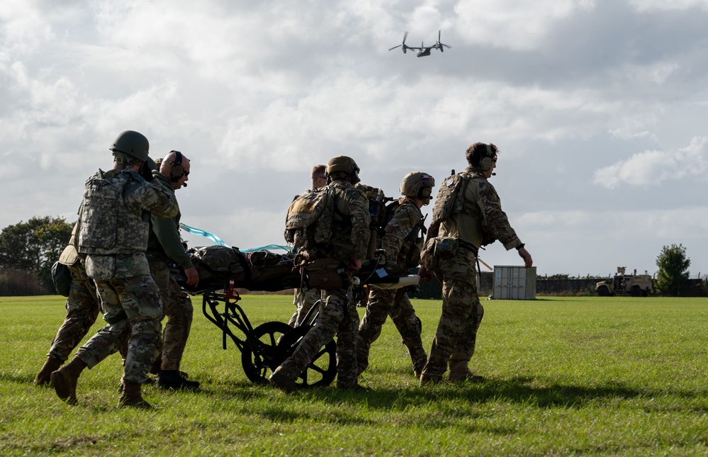 RAF Lakenheath exercises contingency training at Exercise Teal Thunder