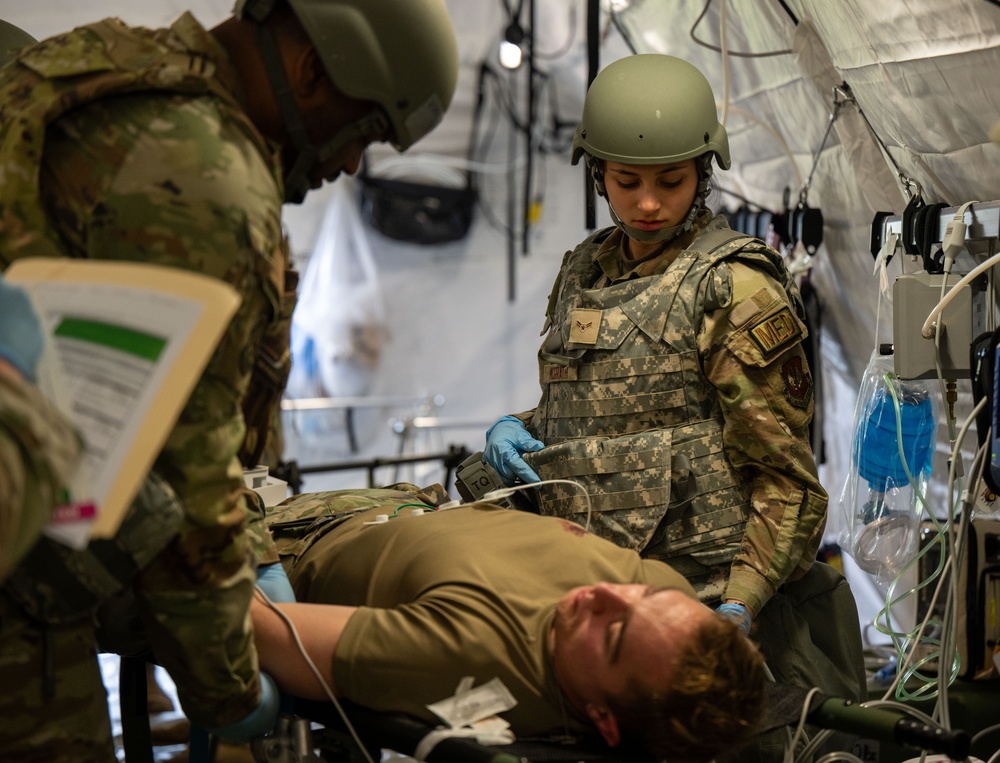 RAF Lakenheath exercises contingency training at Exercise Teal Thunder