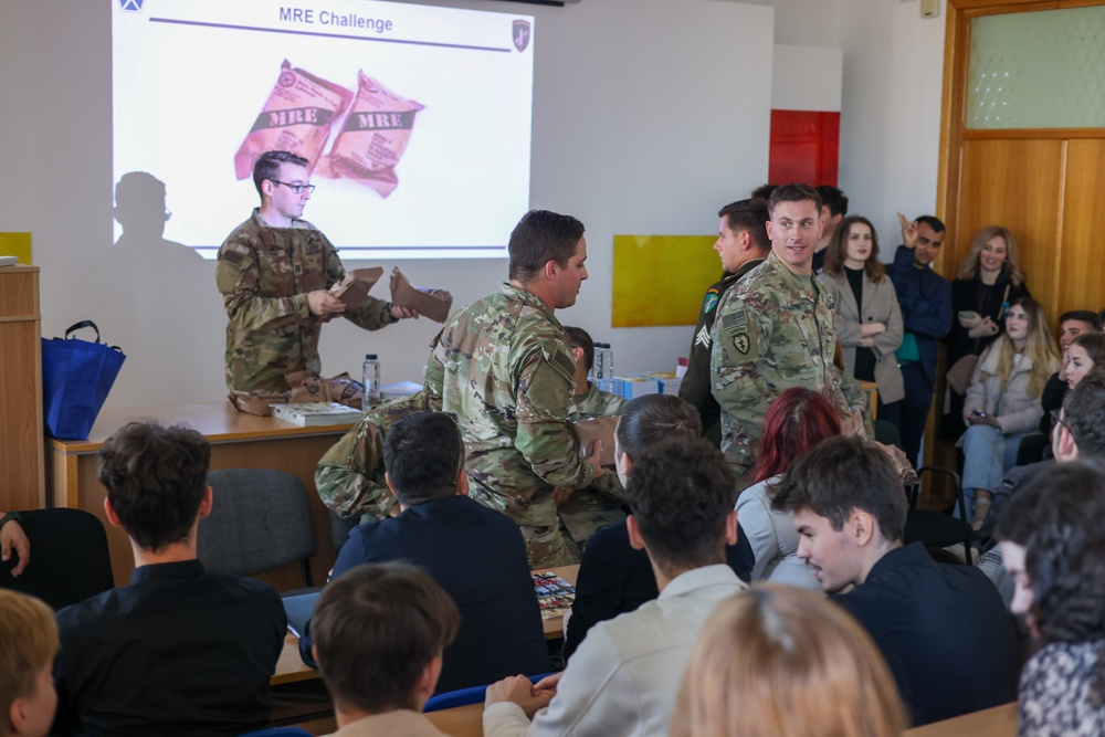 Building Bridges: Civil Affairs Teams Engage with Students at Ovidius University of Constanta