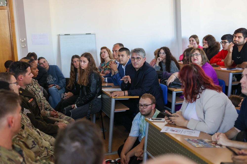 Building Bridges: Civil Affairs Teams Engage with Students at Ovidius University of Constanta