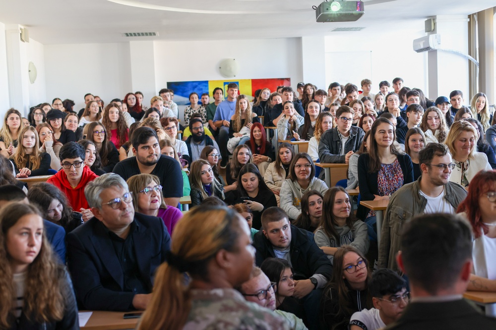 Building Bridges: Civil Affairs Teams Engage with Students at Ovidius University of Constanta