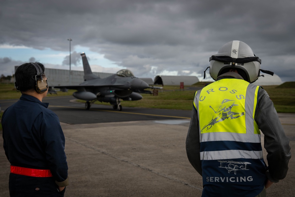 Forging Power in the Skies: German Luftwaffe members learn skills on the F-16