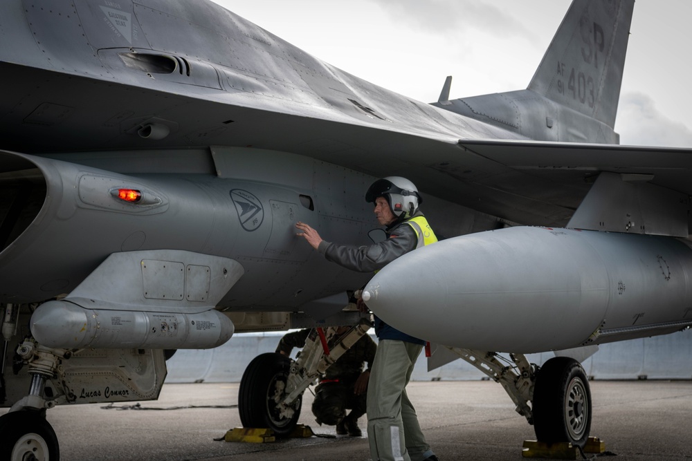 Forging Power in the Skies: German Luftwaffe members learn skills on the F-16