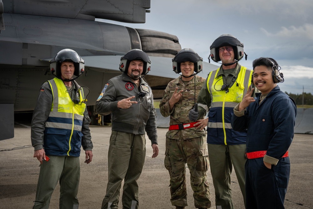 Forging Power in the Skies: German Luftwaffe members learn skills on the F-16