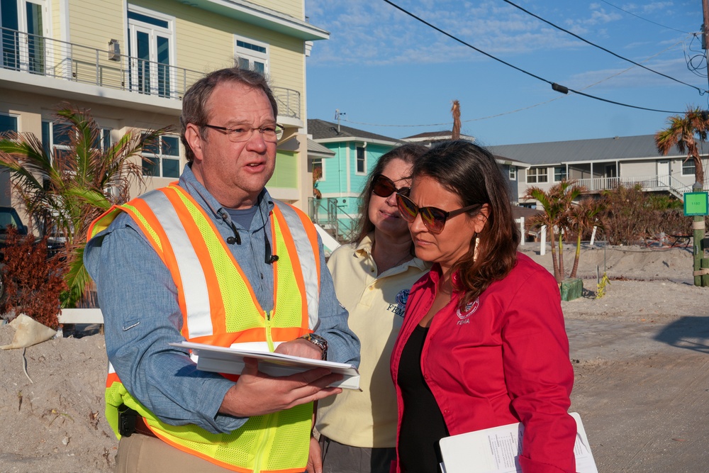 Victoria Salinas Visits Florida Following Hurricane Milton