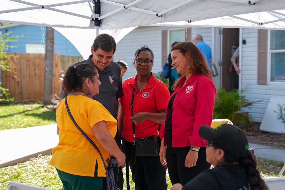 Victoria Salinas Visits Florida Following Hurricane Milton