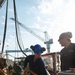 USS John C. Stennis Sailors conduct Routine Maintenance Check on Hoses