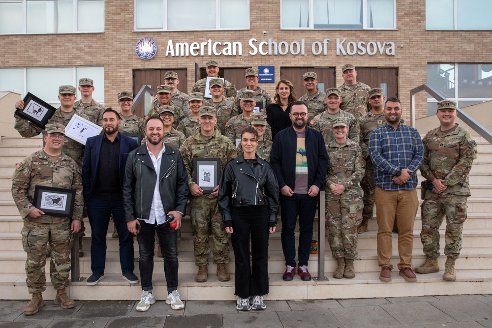 NATO-led KFOR 34 Soldiers attend Halloween celebration at the American School of Kosovo