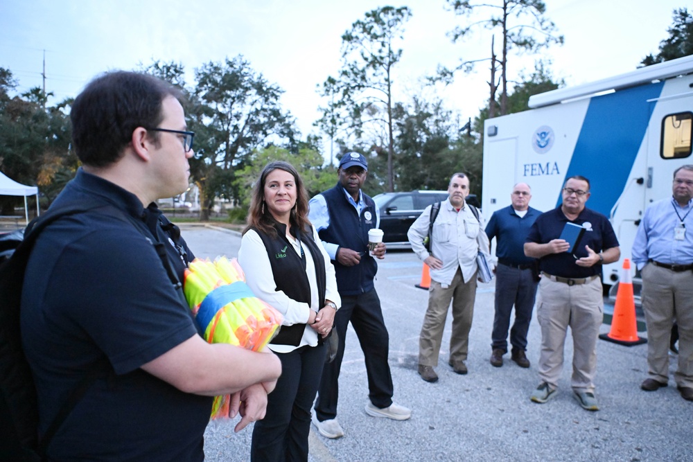 FEMA Resilience Leadership Receive Breifing on Recovery Efforts After Recent Hurricanes