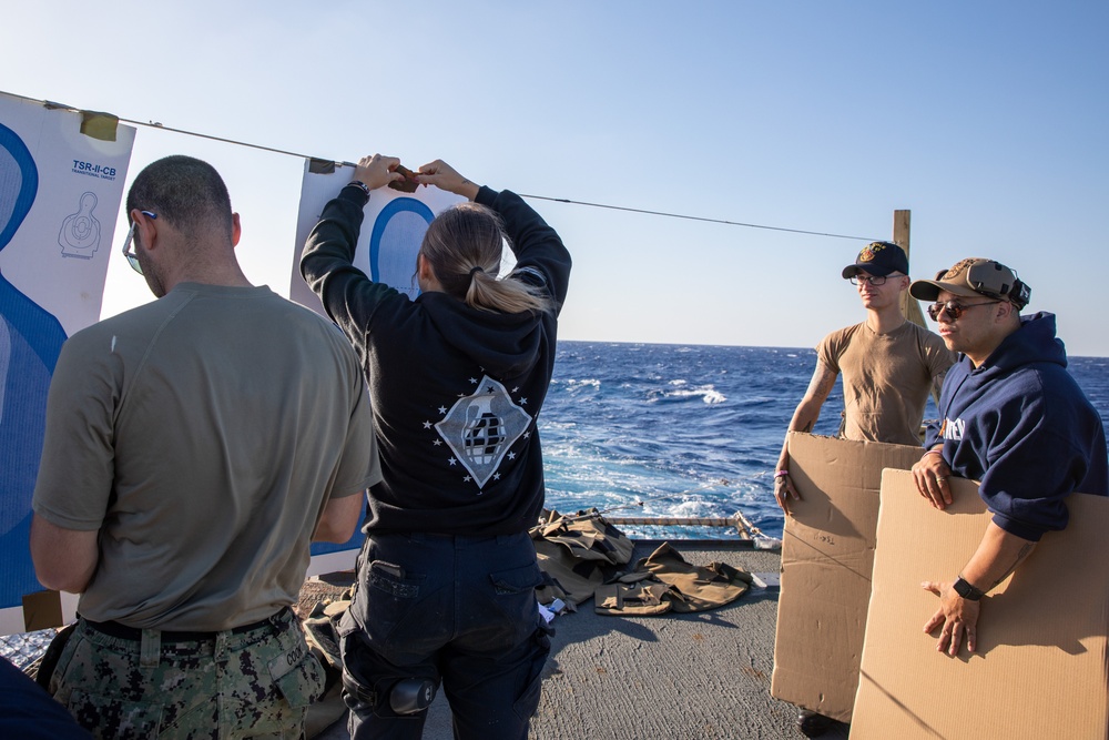 USS Cole Small Arms Qualification