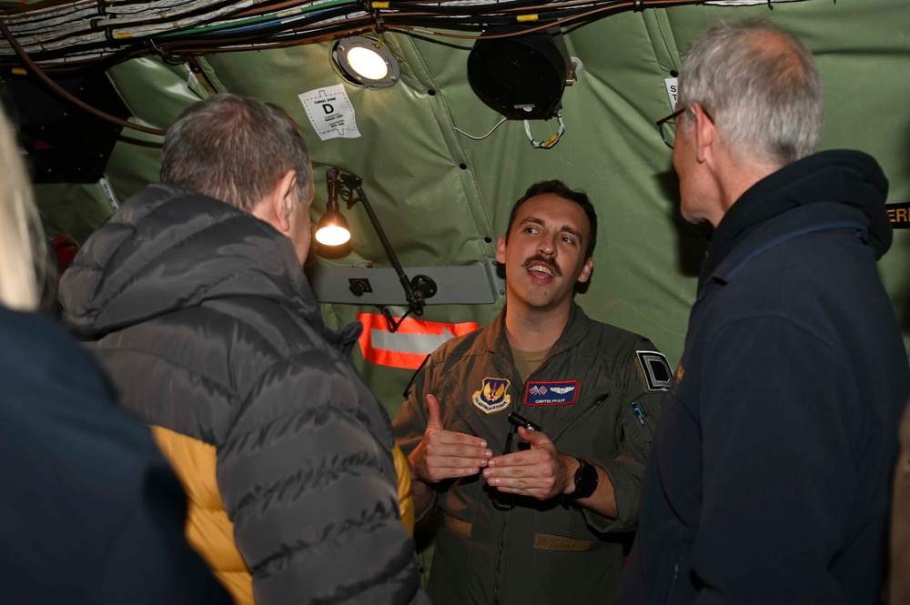 Members from the 100th Bomb Group fly with the 100th ARW