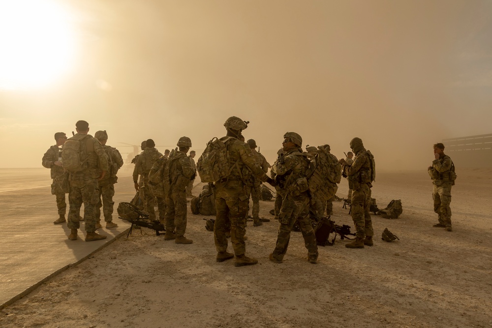 Coalition Forces conduct base security and mortar exercise