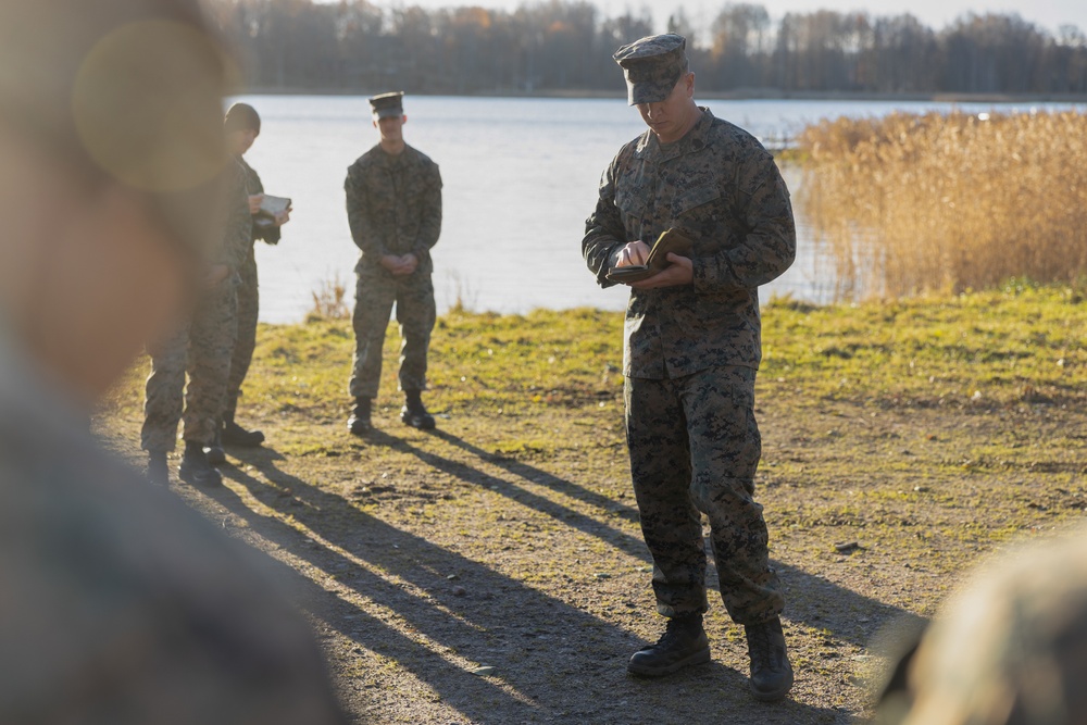 Combat Engineers and EOD Conduct Basic Wilderness Survival Training