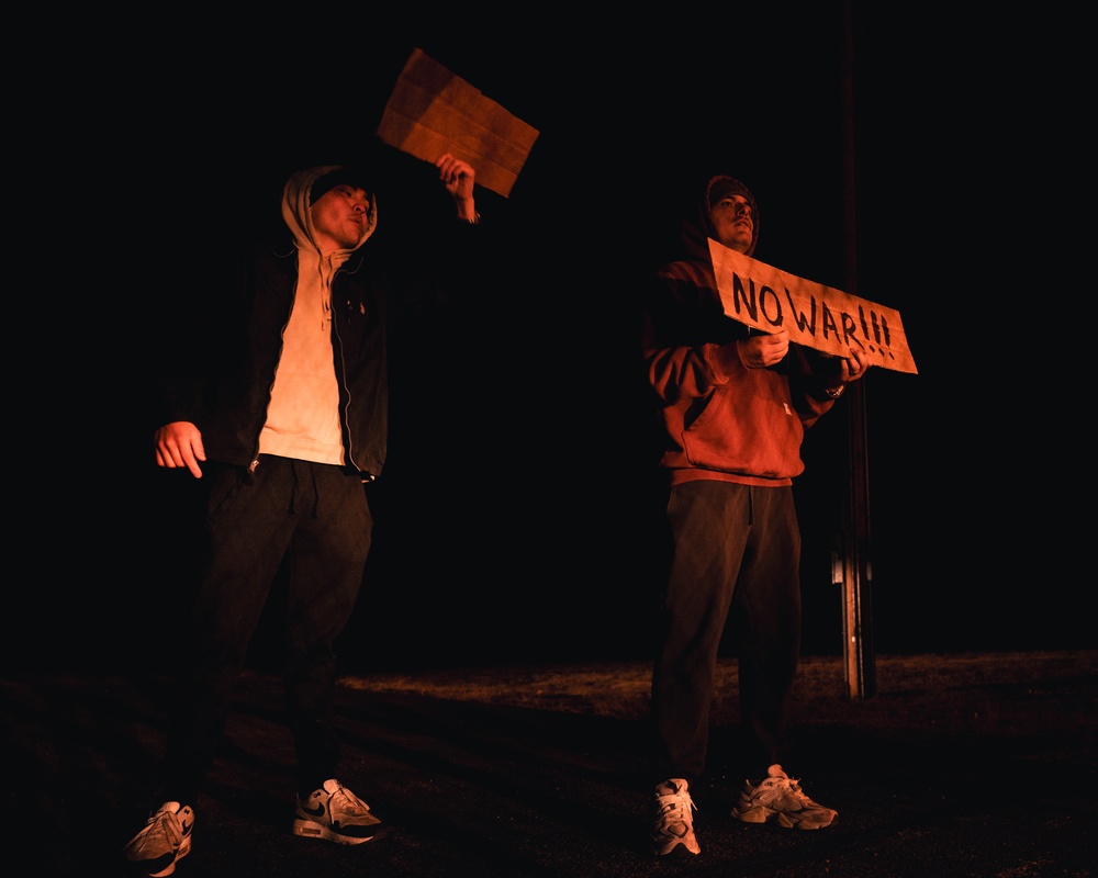 90 MW holds mock protest exercise