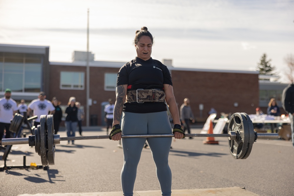 U.S. Marine Competes in Strongman Competition in Jersey Shore, PA