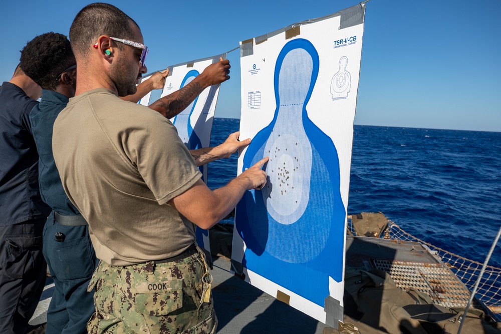 USS Cole Small Arms Qualification