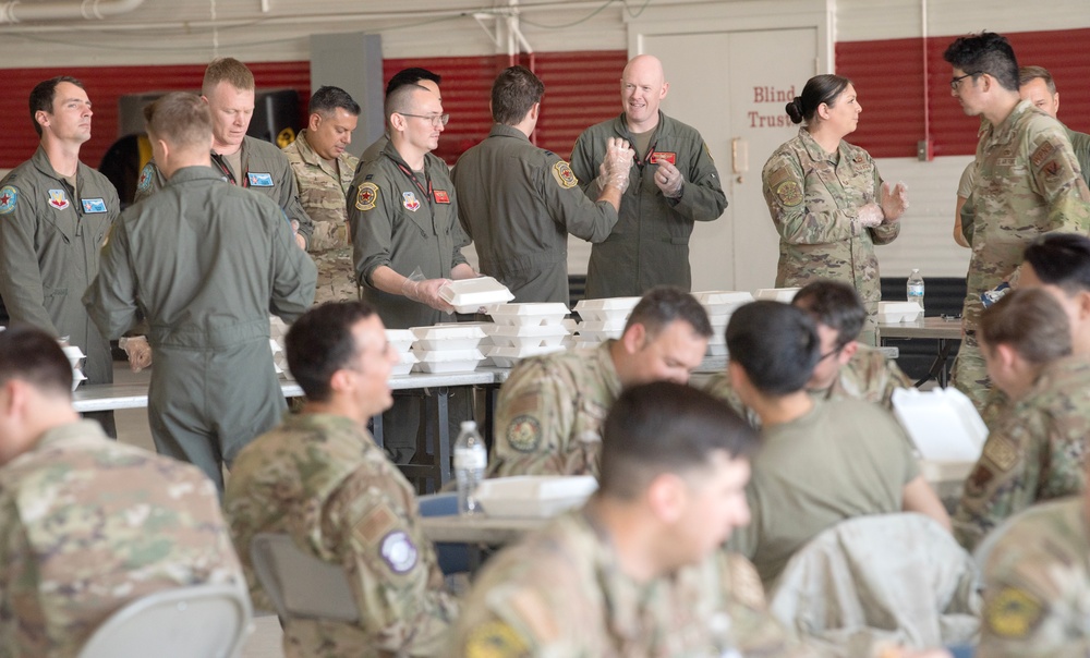 57th Wing thanks maintenance with barbecue