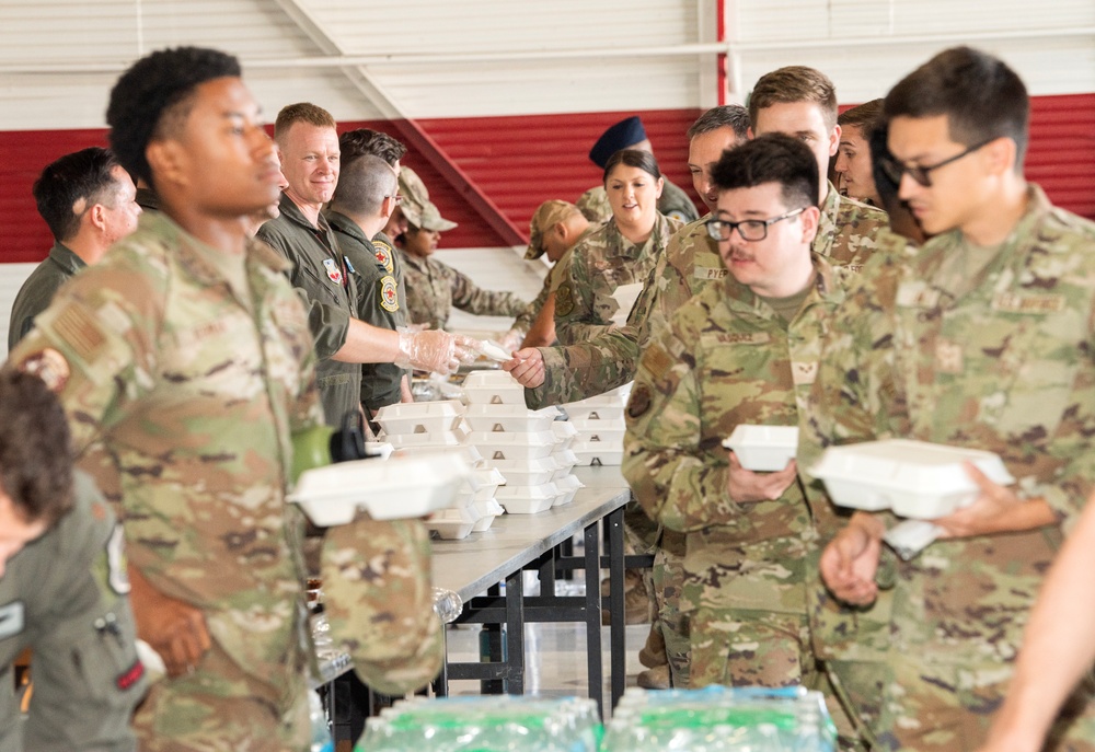57th Wing thanks maintenance with barbecue
