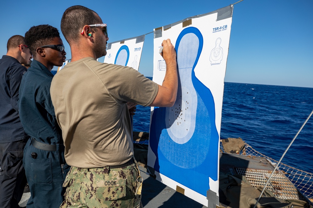 USS Cole Small Arms Qualification