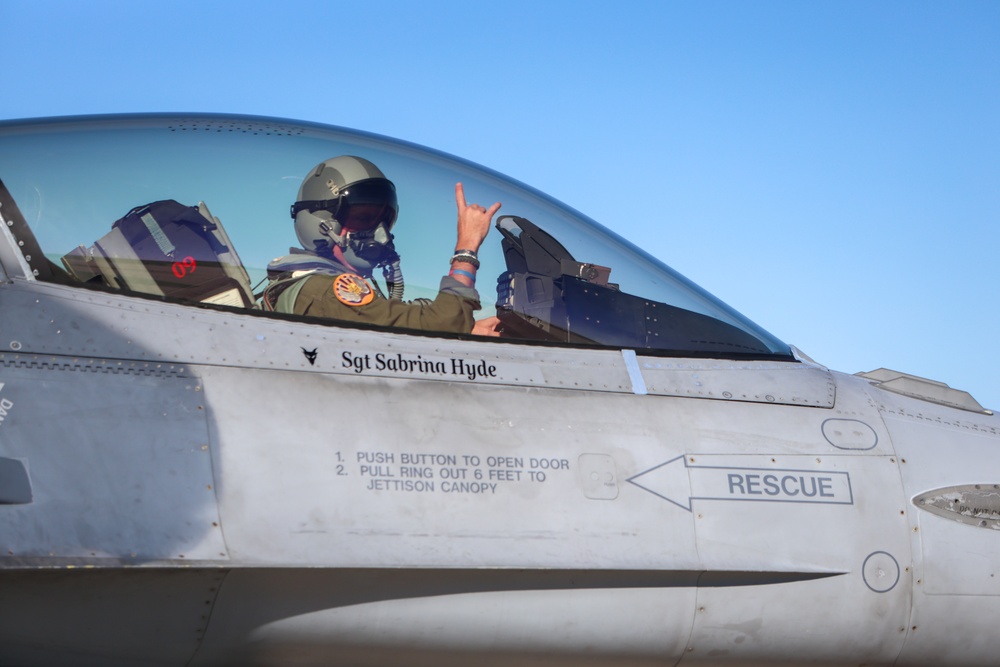 Lt. Col. McCroan's final flight