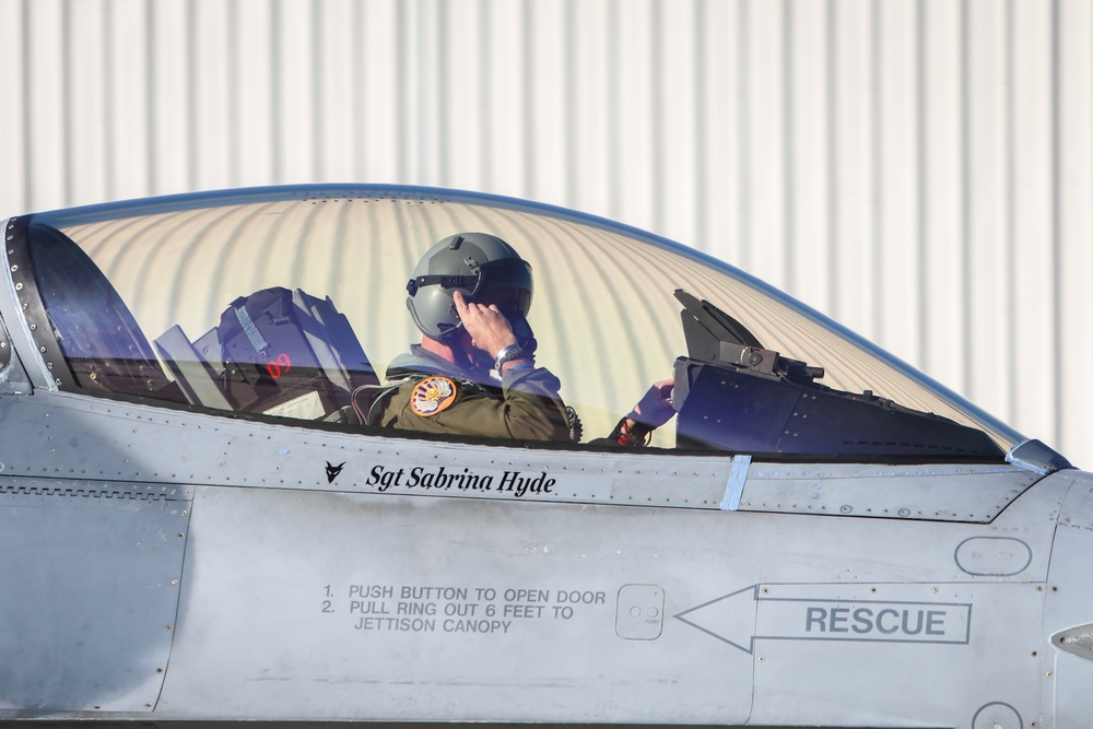 Lt. Col. McCroan's final flight