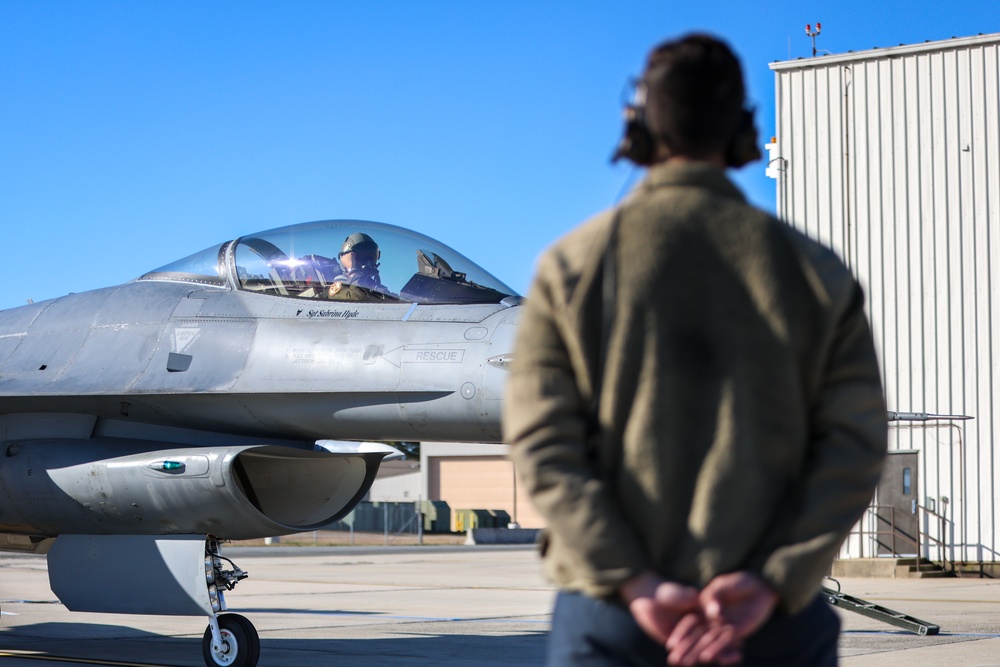 Lt. Col. McCroan's final flight