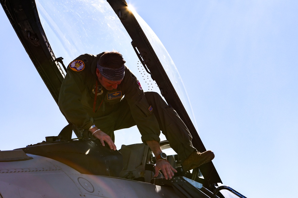 Lt. Col. McCroan's final flight