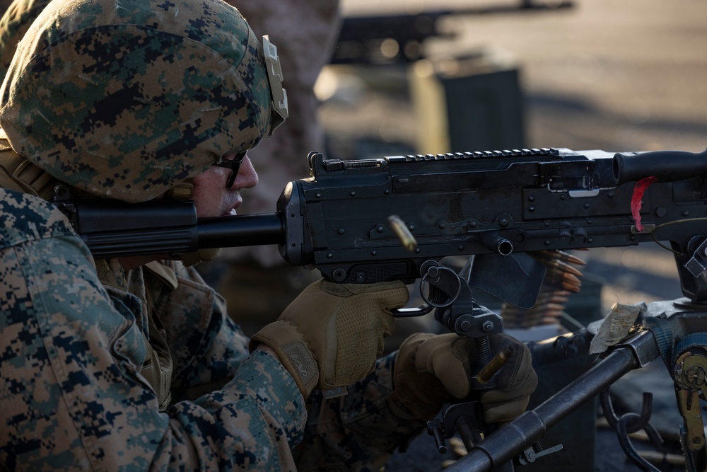 VMM 365 (REIN), 24th MEU (SOC) Crew-Served Weapons Deck Shoot on USS Wasp (LHD 1)