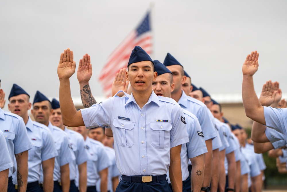 USAF BMT Coin Ceremony, Graduation Parade -23-24 October 2024