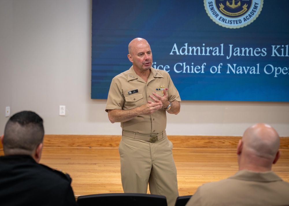 VCNO Visits Student, Navy Leadership in Newport