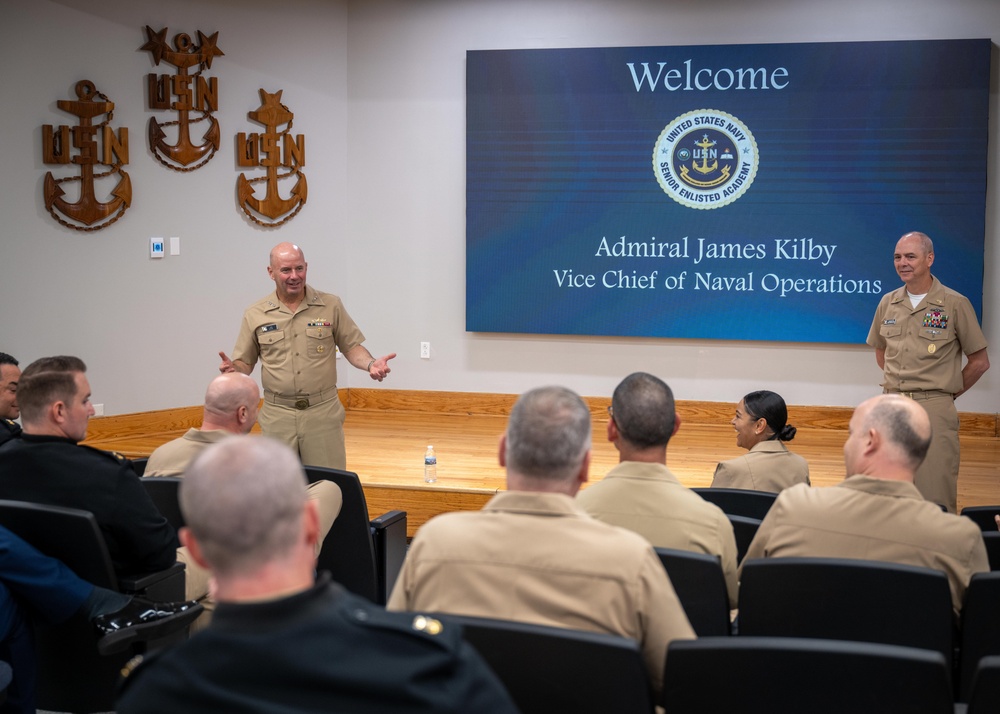 VCNO Visits Student, Navy Leadership in Newport