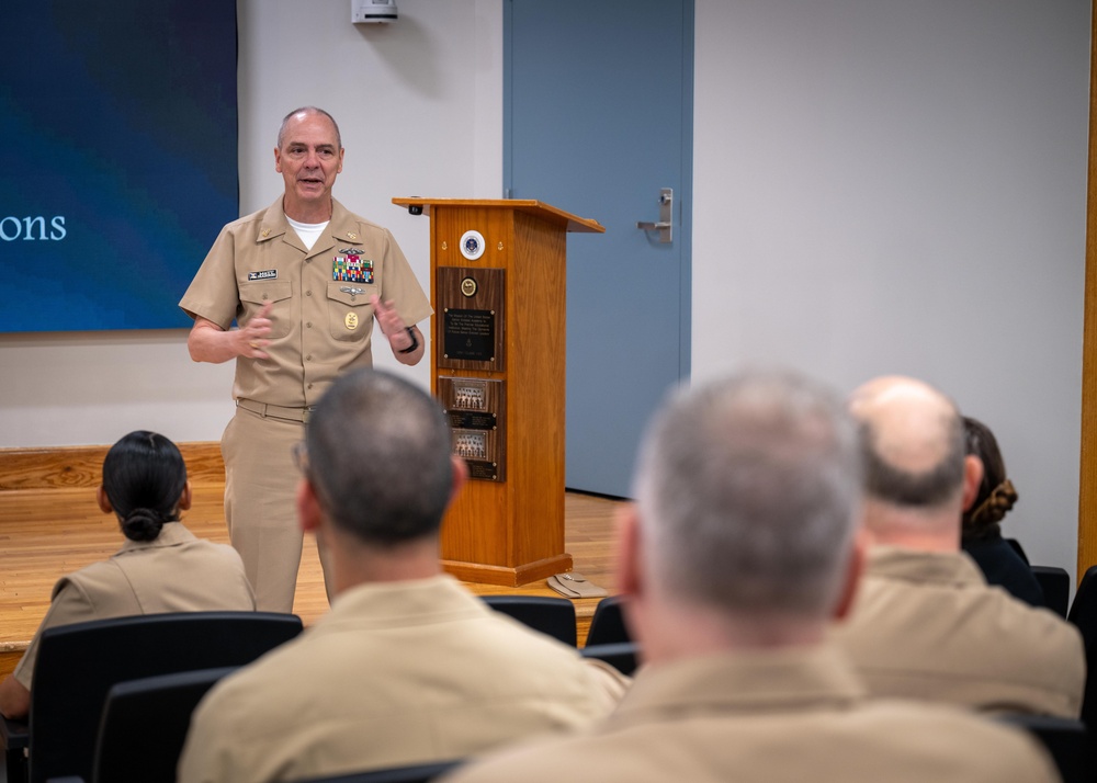 VCNO Visits Student, Navy Leadership in Newport