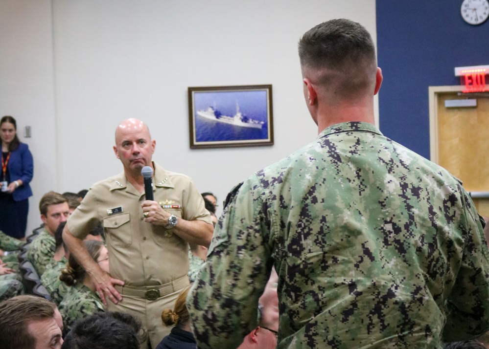 VCNO Visits Student, Navy Leadership in Newport