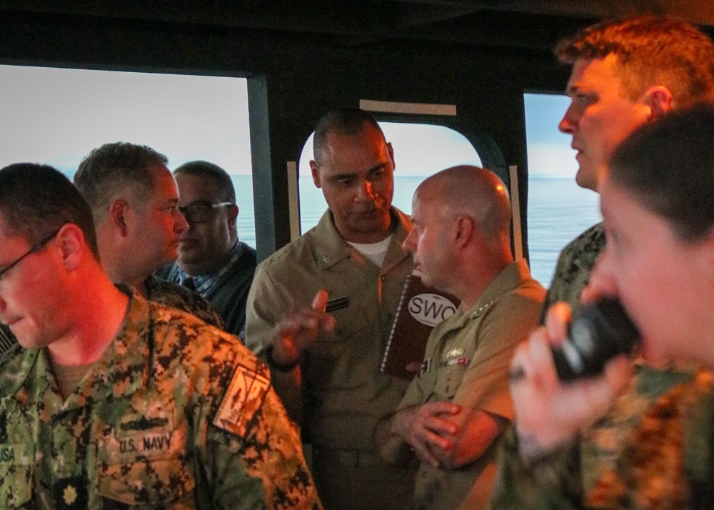 VCNO Visits Student, Navy Leadership in Newport