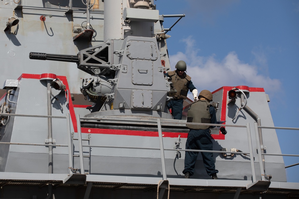 CIWS Maintenance Aboard the USS Cole