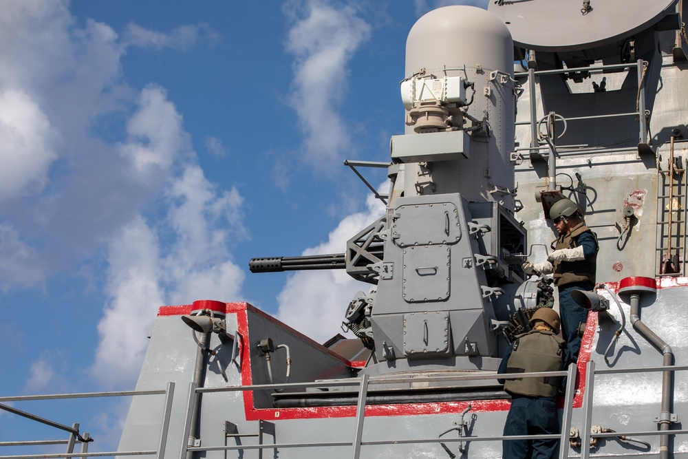 CIWS Maintenance Aboard the USS Cole