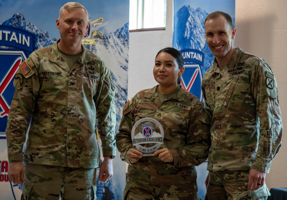 10th Mountain Division Retention Award Ceremony