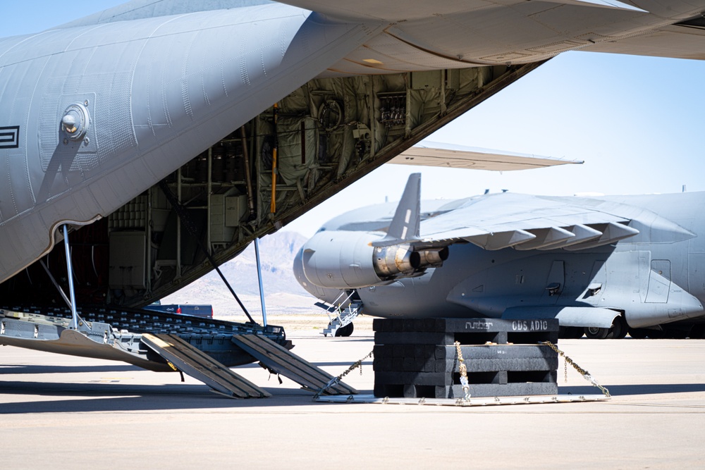 Aircrews practice combat offload method C