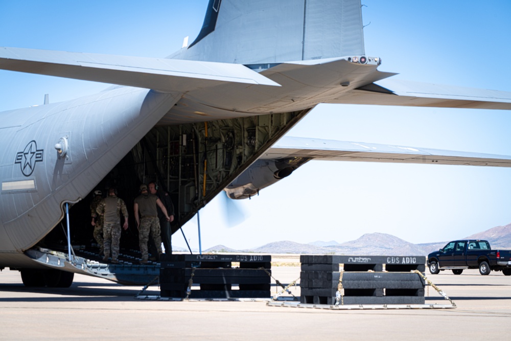 Aircrews practice combat offload method C