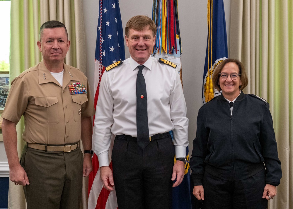 CNO Hosts Royal Navy First Sea Lord and Chief of Naval Staff Adm. Sir Ben Key at the Pentagon