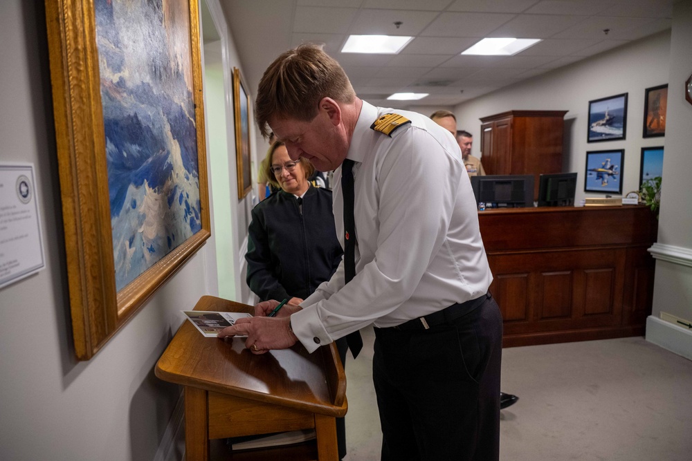 CNO Hosts Royal Navy First Sea Lord and Chief of Naval Staff Adm. Sir Ben Key at the Pentagon