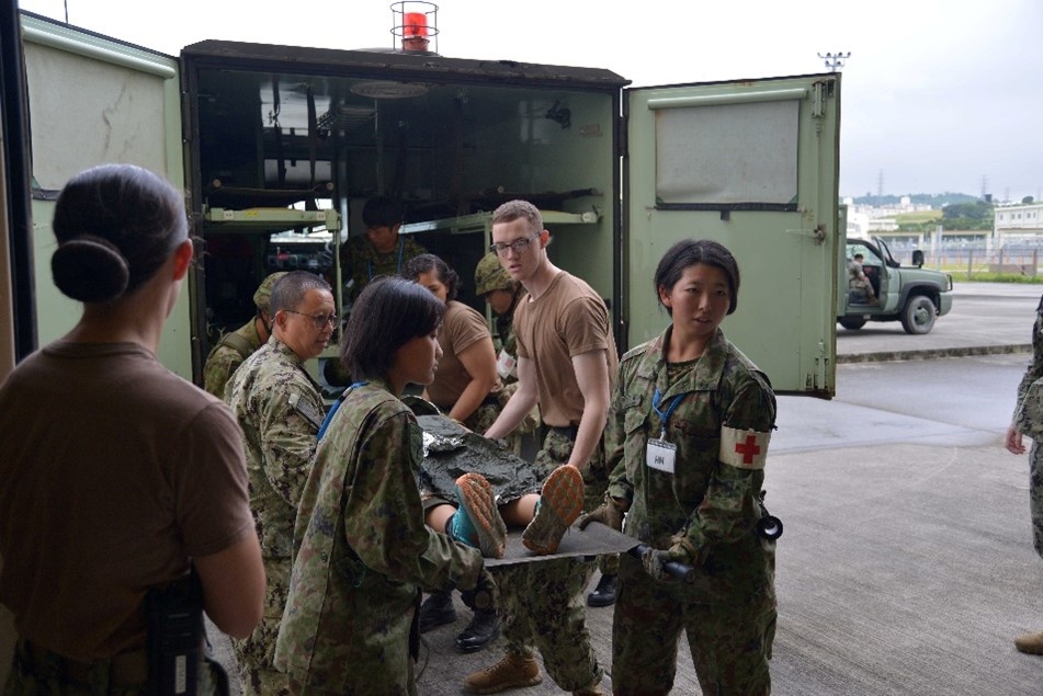 U.S. Naval Hospital Okinawa and Expeditionary Medical Facility Bravo are Rendering Assistance